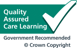 Accreditation logo for Quality Assured Care Learning - Government Recommended - Crown Copyright